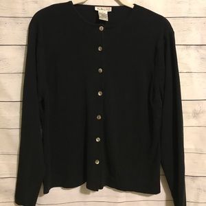 Talbots black cardigan sweater